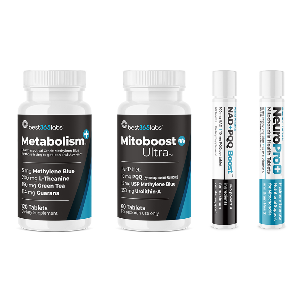 Metabolism+, MitoBoost Ultra, NAD+PQQ e NeuroPro+ 